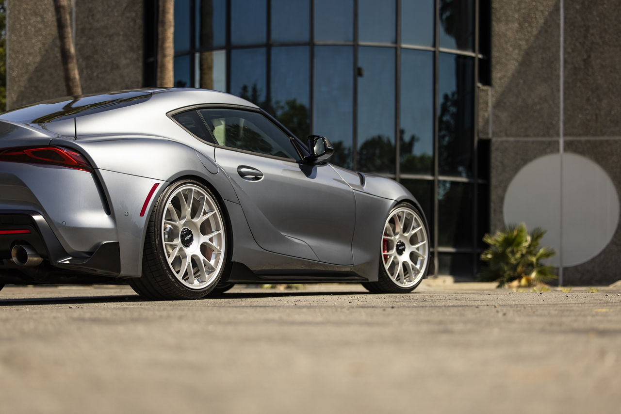 2020 Toyota Supra Rotiform TUF Silver Wheel Pros